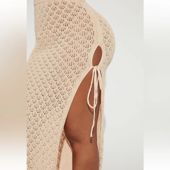Alondra Crochet Maxi Skirt - Sand - Picture 3 of 5